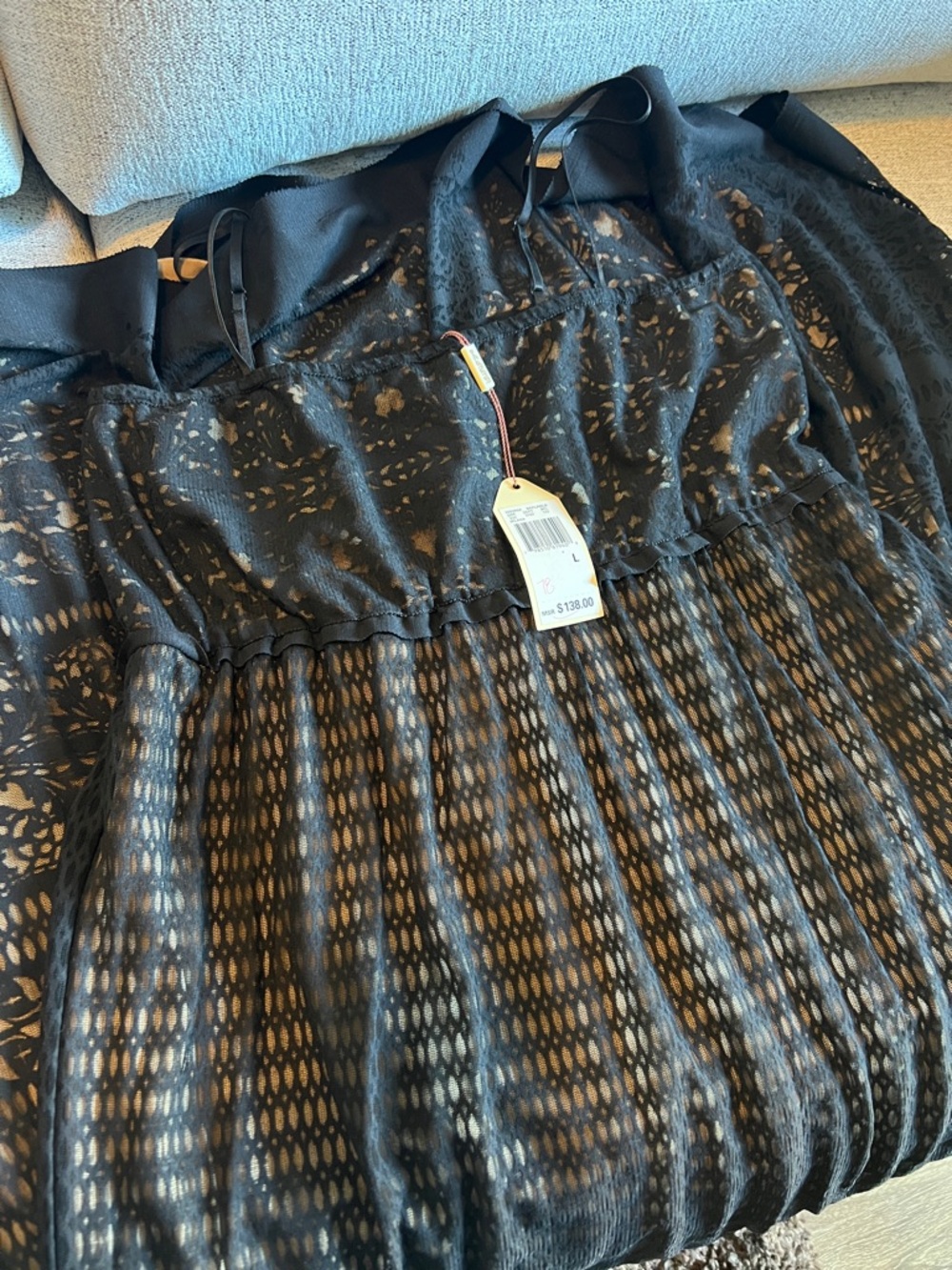 Max Studio Black w/Nude Lining Maxi